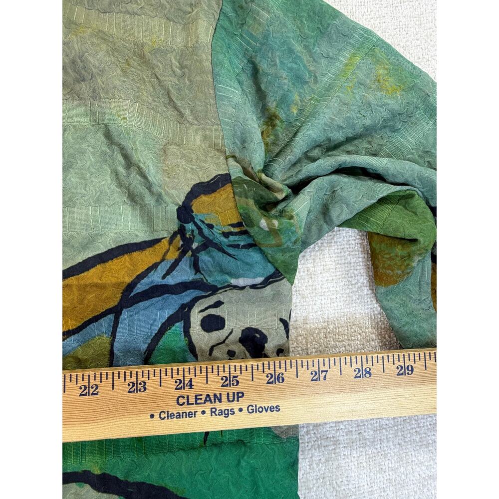3 Potato Women Green Black XL NWT Seala Tunic Top 3/4 Sleeve Lightweight Boho - Picture 5 of 11